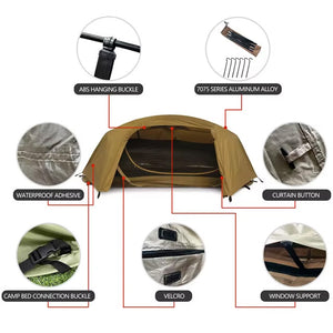 RECON GS2 G3 Tactical One Person Mosquito Net Shelter