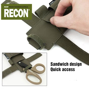 RECON GS2S Laser cut MOLLE Tourniquet / Emergency Shears Pouch