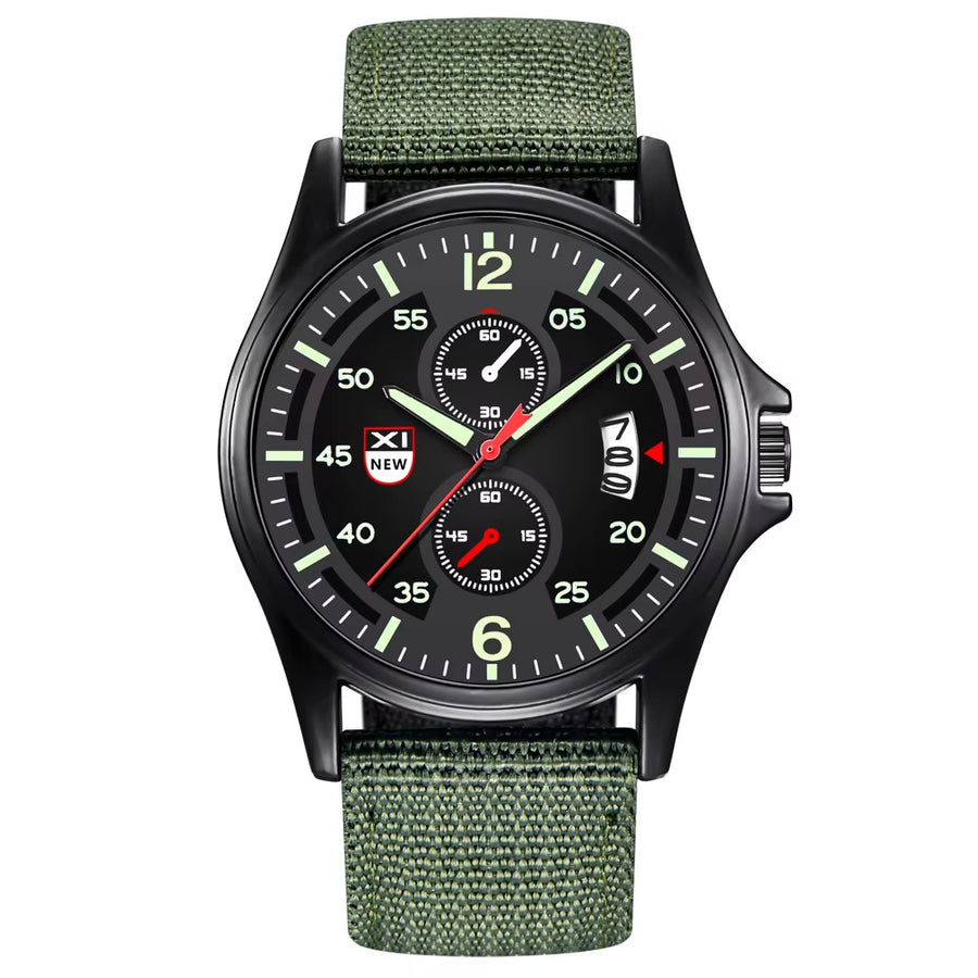 RECON GS2  X1 Tactical Nylon Band  Quartz Watch, Date function