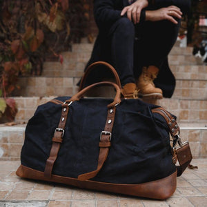 RECON GS2S Weekender waxed canvas/leather Large military style duffle bag