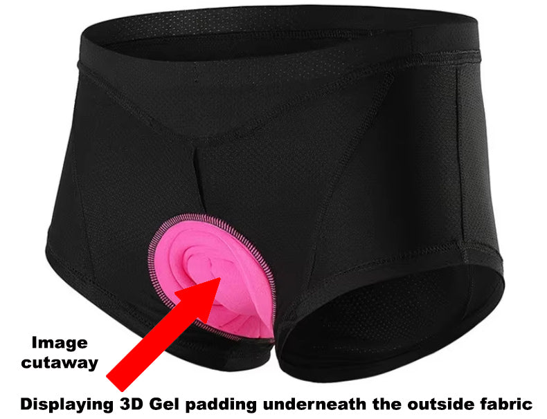 RECON GS2 Women's Breathable Comfort Quicky Drying 3D Gel Padded underwear