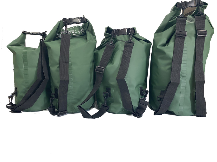 RECON GS2U Waterproof Range Green Heavy Duty Marine ply Dry Bag set set of (4)  10,15,20 and 30L