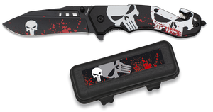 B113 Skull Pocket Knife