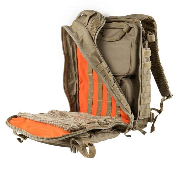 5.11 All Hazards Prime Loadout Back Pack,back back from 5.11 with orange panel