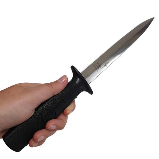 Kit Bag SICUT 8″ PIG STICKING KNIFE  BLACK  HANDLE WITH SHEATH