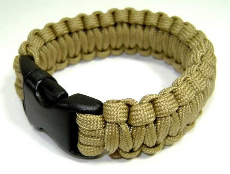 RECON Para Cord Tactical Wrist Band - ATAC and Tan, RECON Para Cord Tactical Wrist Bands