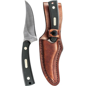 Schrade Old Timer Sharpfinger Hunting Knife with leather  sheath