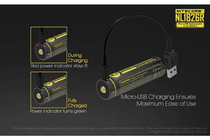 Nitecore 2600Mah Micro Usb Rechargeable 18650 Battery #nl1826R