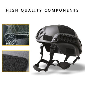 Lightweight Tactical Helmets  with NVG Mount and Side Rail