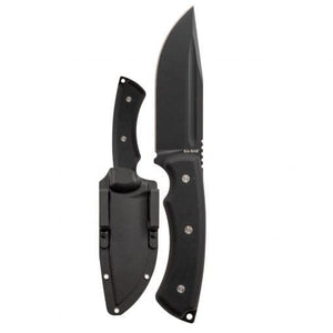 KA-BAR 5350 IFB Drop Point Fixed Blade Knife 4.78″ Black Blade, Black G10 Handle, MOLLE Compatible Sheath