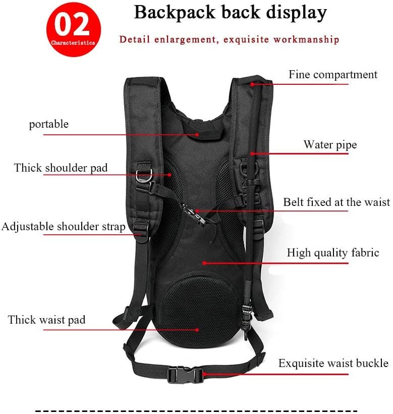 Recon GS2 M20 Tactical Hydration Back Pack's with 3L Anti Bacterial Bladder