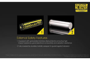 Nitecore 2600Mah Micro Usb Rechargeable 18650 Battery #nl1826R