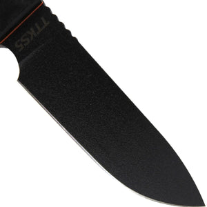 TASSIE TIGER KNIVES Fixed Blade Survival Knife, Micrata Handle & orange G10 Inlays + Sheath