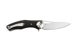 Tassie Tiger Folding Pocket Knife with G10 Handle, 89mm drop point D2 Blade