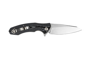 Tassie Tiger Folding Pocket Knife with G10 Handle, 89mm drop point D2 Blade