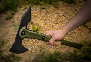 Genuine New Cold Steel Trench Hawk Axe | 19" Overall, 1055 Carbon Steel, Green Polypropylene Handle, CS90PTH - Kit Bag Perth