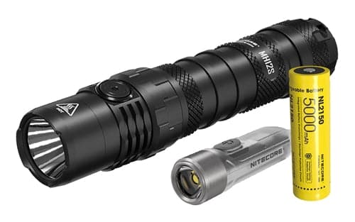 New Genuine Nitecore MH12S 1800 lumen torch + Tiki keychain light bundle - Kit bag Perth