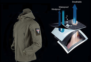 Soft Shell Tactical Waterproof Jacket with Hood