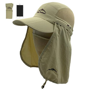 RECON GS2 unisex UPF 50+ Breathable Quick Dry Hat with Neck Flap