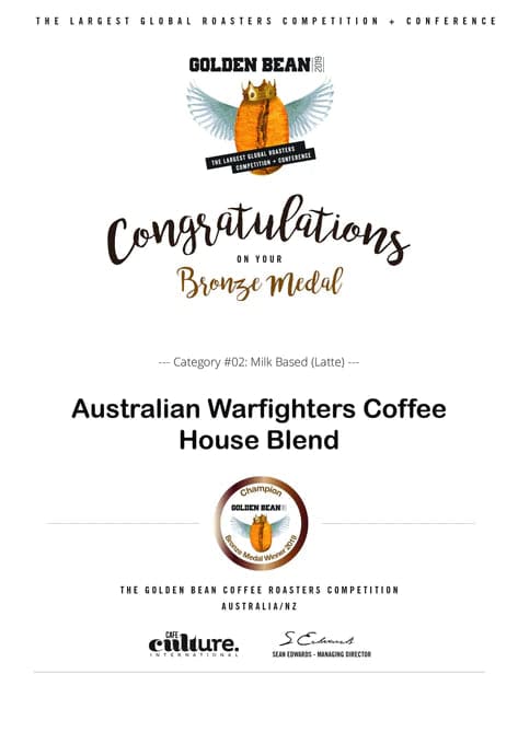 Australian Warfighters Coffee - House Blend Artisan Roasted Coffee