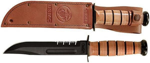 Genuine KA-BAR USMC Combo Edge Fighting Knife, Genuine KA-BAR USMC Combo Edge Fighting Knife