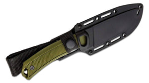 Kershaw Deschutes Skinner & Utility Knife D2 Black with solid Kydex Sheath