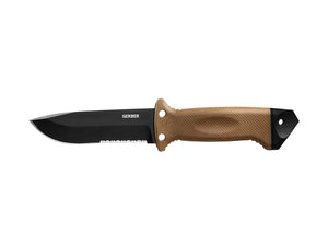 Gerber LMF 11 Infantry Knife Coyote Tan Inc. Leg Straps