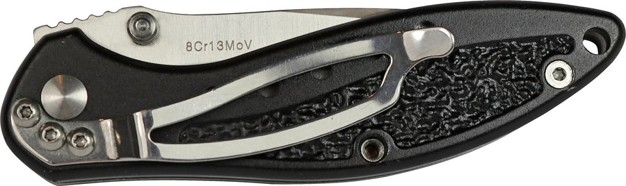 Black Alloy Folding Knife 69mm Blade- Kit Bag Perth 