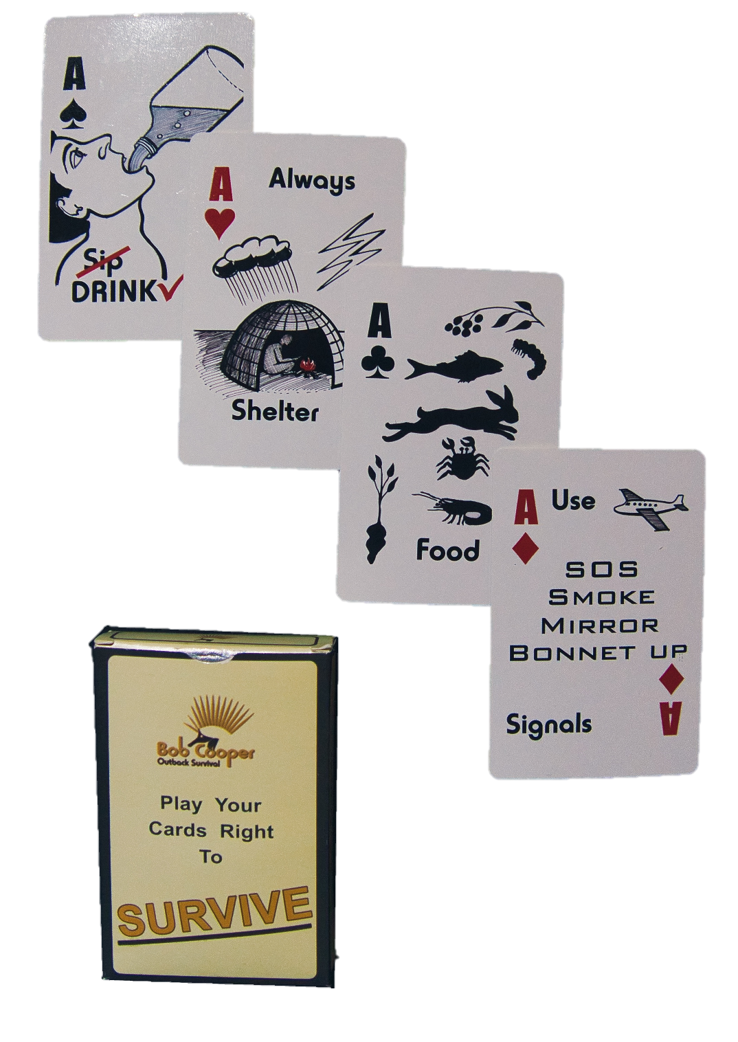 Bob Cooper Right To Survive Full Size Playing Cards, Bob Cooper Right To Survive Full Size Playing Cards