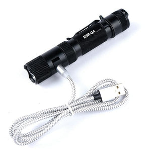 PowerTac E5R-G4 1800 Lumen USB Rechargeable LED Flashlight
