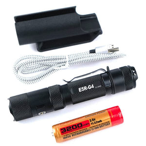 PowerTac E5R-G4 1800 Lumen USB Rechargeable LED Flashlight