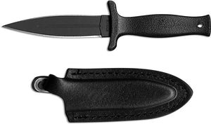 Schrade SCHF19L Large Spear Point Double Edge Fixed Blade Boot Knife w/ TPE Handle