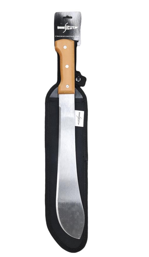 Tramontina 12 Inch Bush Machete with Wood Handle 