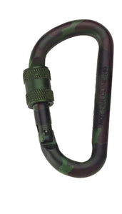 Camo Carabiner 80mm Screw Lock