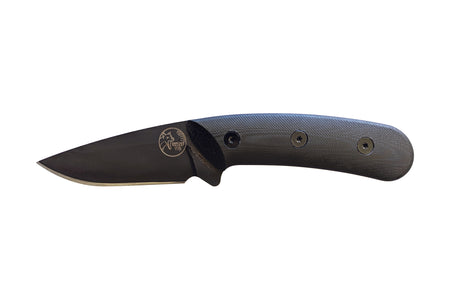 Tassie Tiger Knives Australian Made Fixed Blade Knife – Black G10 Handle & Leather Sheath -kit bag  Perth