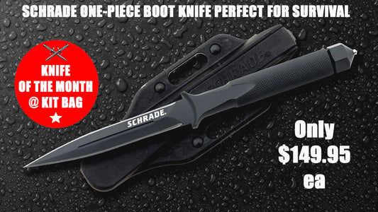 Schrade One Piece Boot Knife perfect For Survival -  Knife Of The Month September 2022