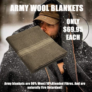 Army Wool Blanket - kit bag Perth 