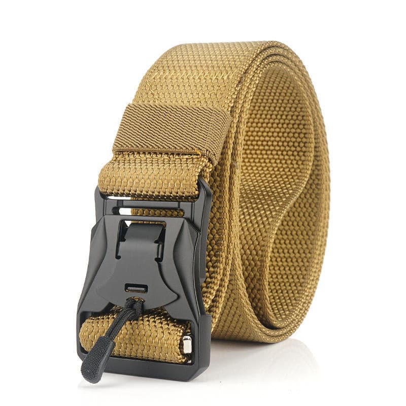 RECON 125cm  Punch Free Magnetic cobra buckle BDU belt new, Tactical Belt Quick Release Nylon  - Black