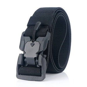 RECON 125cm  Punch Free Magnetic cobra buckle BDU belt new, Tactical Belt Quick Release Nylon  - Black
