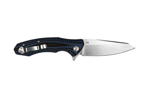 Tassie Tiger Folding Pocket Knife with G10 Handle, 89mm drop point D2 Blade