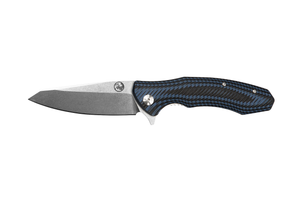 Tassie Tiger Folding Pocket Knife with G10 Handle, 89mm drop point D2 Blade