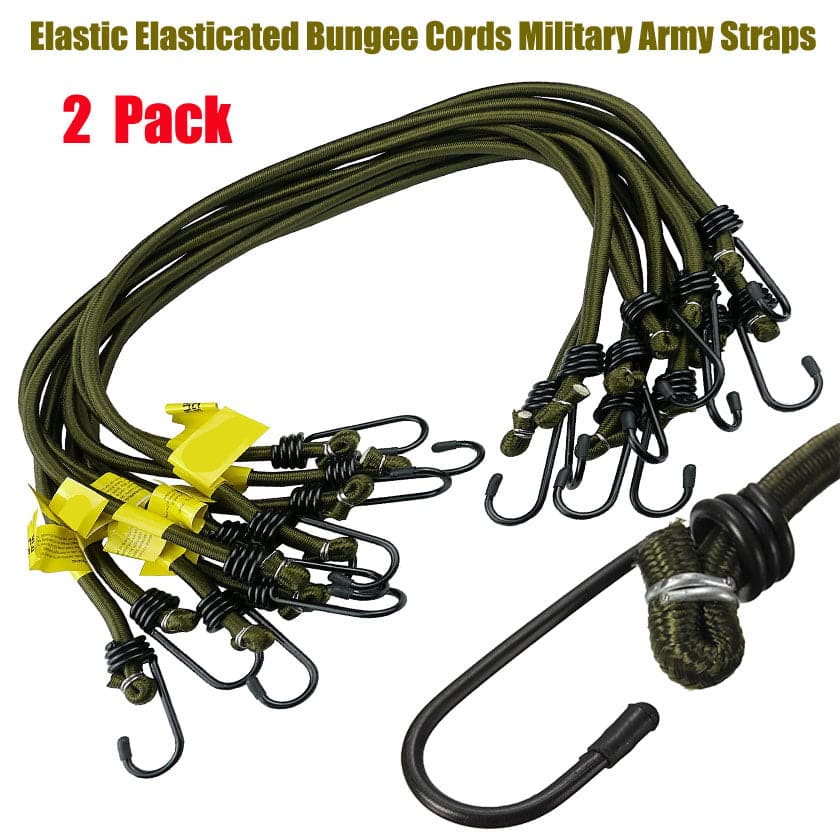 Olive Military Ocky Bungee Straps Pack of 2 - Kit Bag Perth