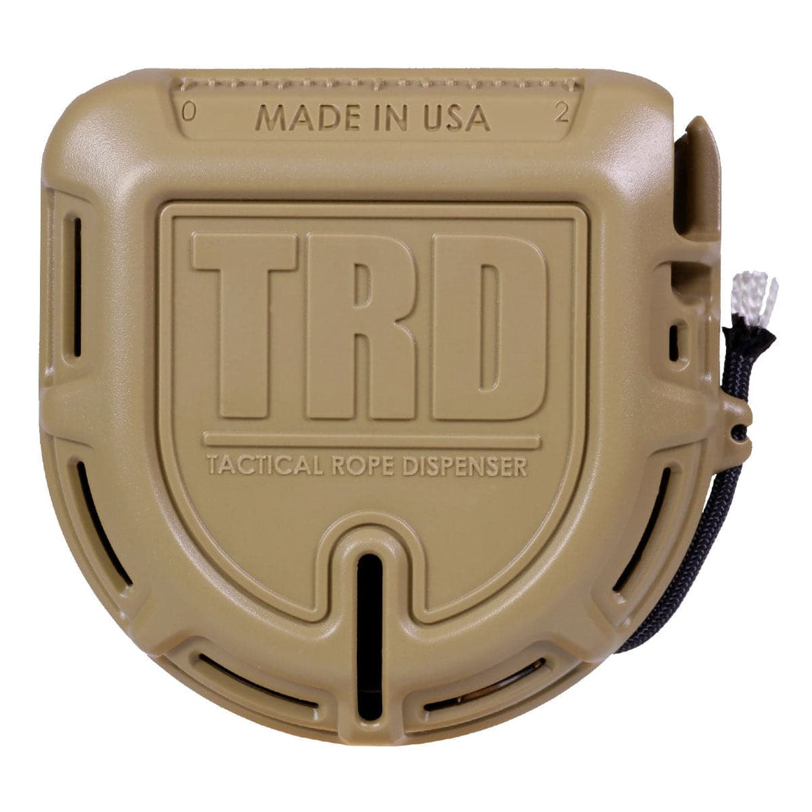 Para Cord TRD -Para Cord 50 FT x 550 LB Tactical Rope Dispenser - FDE 15.5 Meters