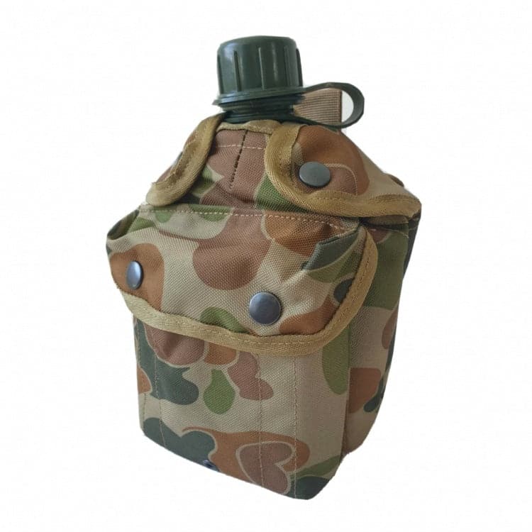 Kit Bag Army Canteen 1 qrt & cover/pouch, Auscam, Multi Cam, Black Multi Cam