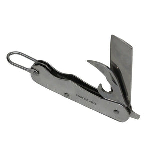 British Army Style Stainless Steel Pocket Knife