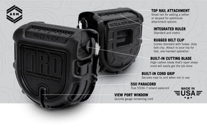 RECON GS2 Para Cord TRD -Para Cord 50 FT (15.5M) x 550 LB Tactical Rope Dispenser