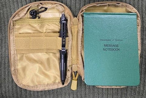 Recon EDC MOLLE Pouch with field message Book & Tactical Pen combo $59.95