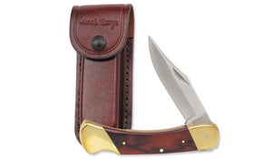 Uncle Henry Bear Paw 5" Lockback with leather pouch