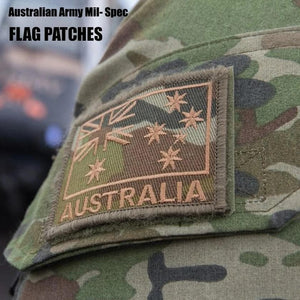 AUSTRALIAN ARMY FLAG PATCHES AUSTRALIAN ARMY 'AUSTRALIA' MIL SPEC SHOULDER FLASHES