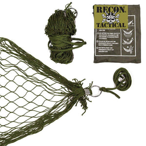 RECON Olive Compact Mini Rope Hammock with stuff sack